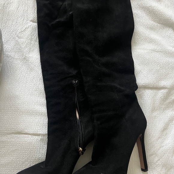 Prada Black Over the Knee Boots - Picture 1 of 5